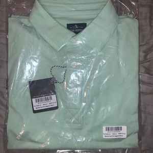 Light green collard shirt
